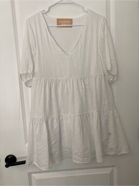 Arminta James Acropolis Linen Mini Dress